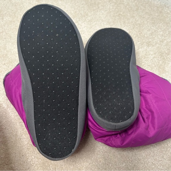 NEW REI Duck Down Pink Fleece Lined Camping Bootie Slipper Boot Women Size Large - Picture 8 of 8